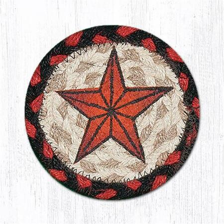 CAPITOL IMPORTING CO 5 x 5 in. Barn Star Printed Round Coaster 31-IC019BS